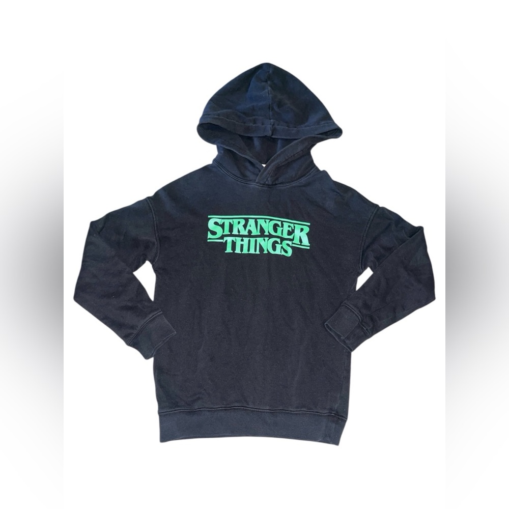 Boy’s H&M Black Hoodie with Green Graphic